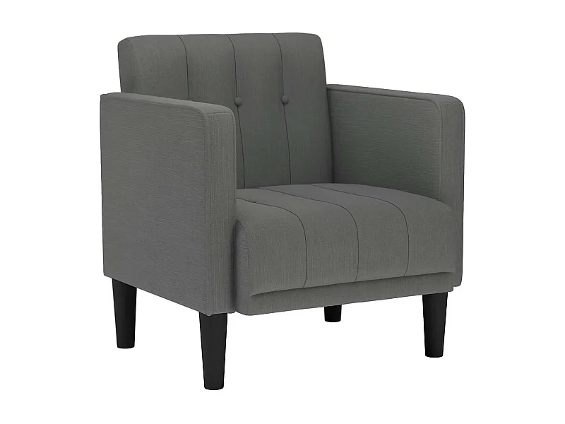 Sillón de relax con reposabrazos de tela gris oscuro 53 cm SHL5492