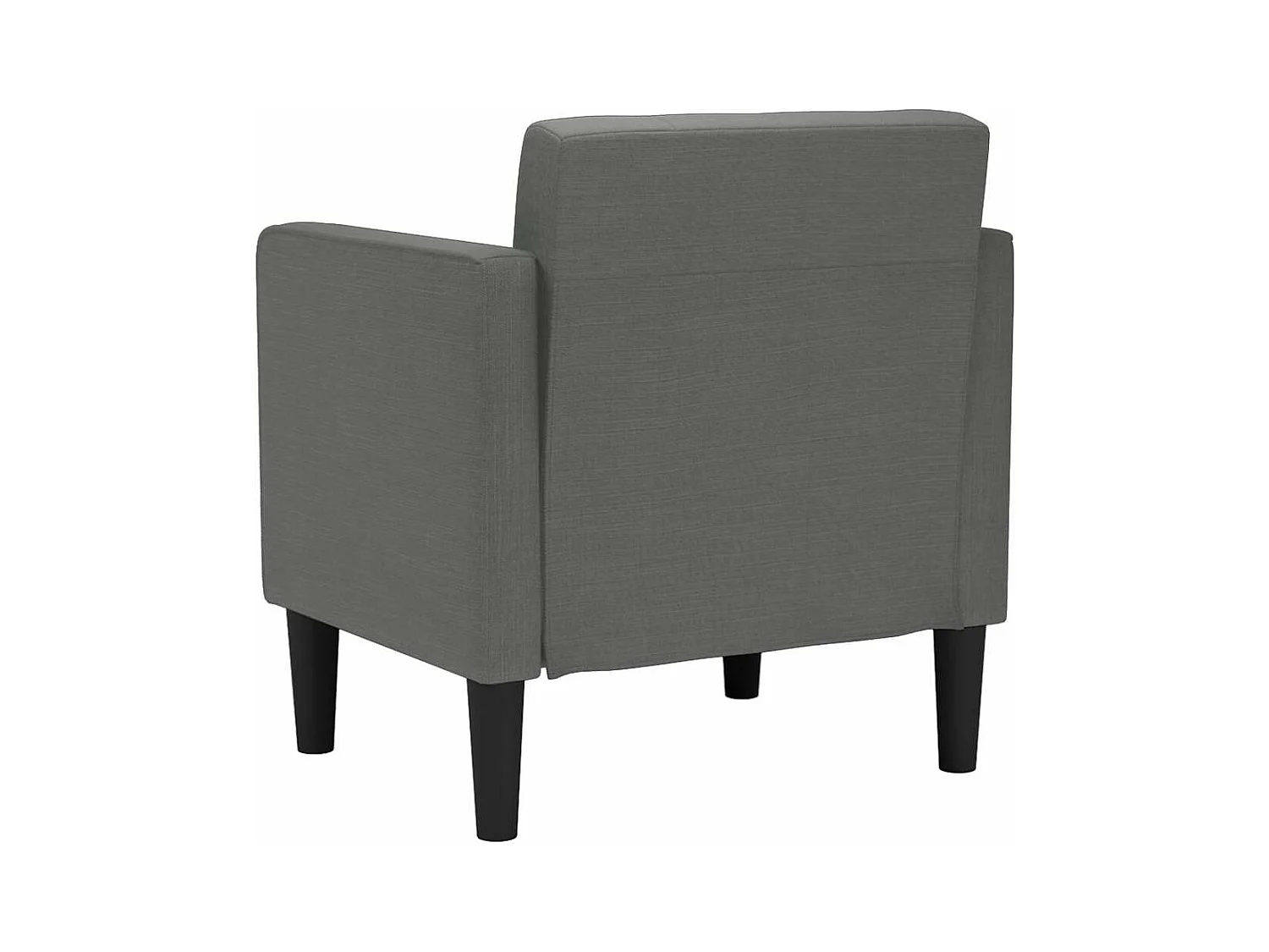 Sillón de relax con reposabrazos de tela gris oscuro 53 cm SHL5492