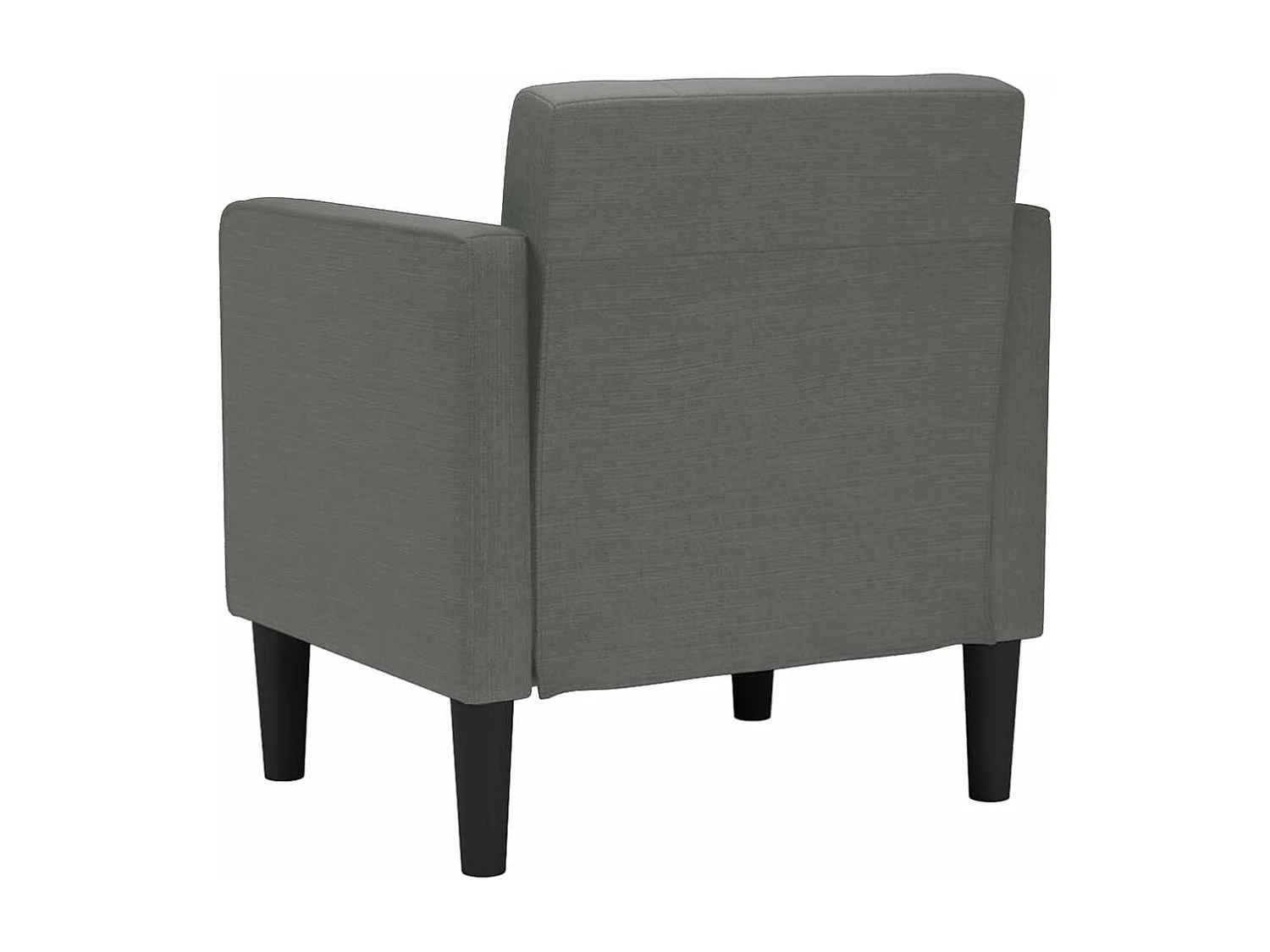 Fauteuil Salon | Chaise de relax | Canapé-chaise accoudoirs gris foncé 53 cm tissu SHL4023