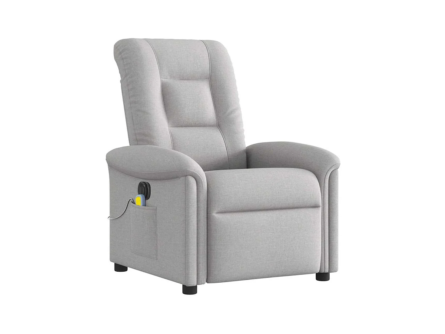 Sillón de relax | Sillón reclinable de masaje eléctrico tela gris nube SHL5607