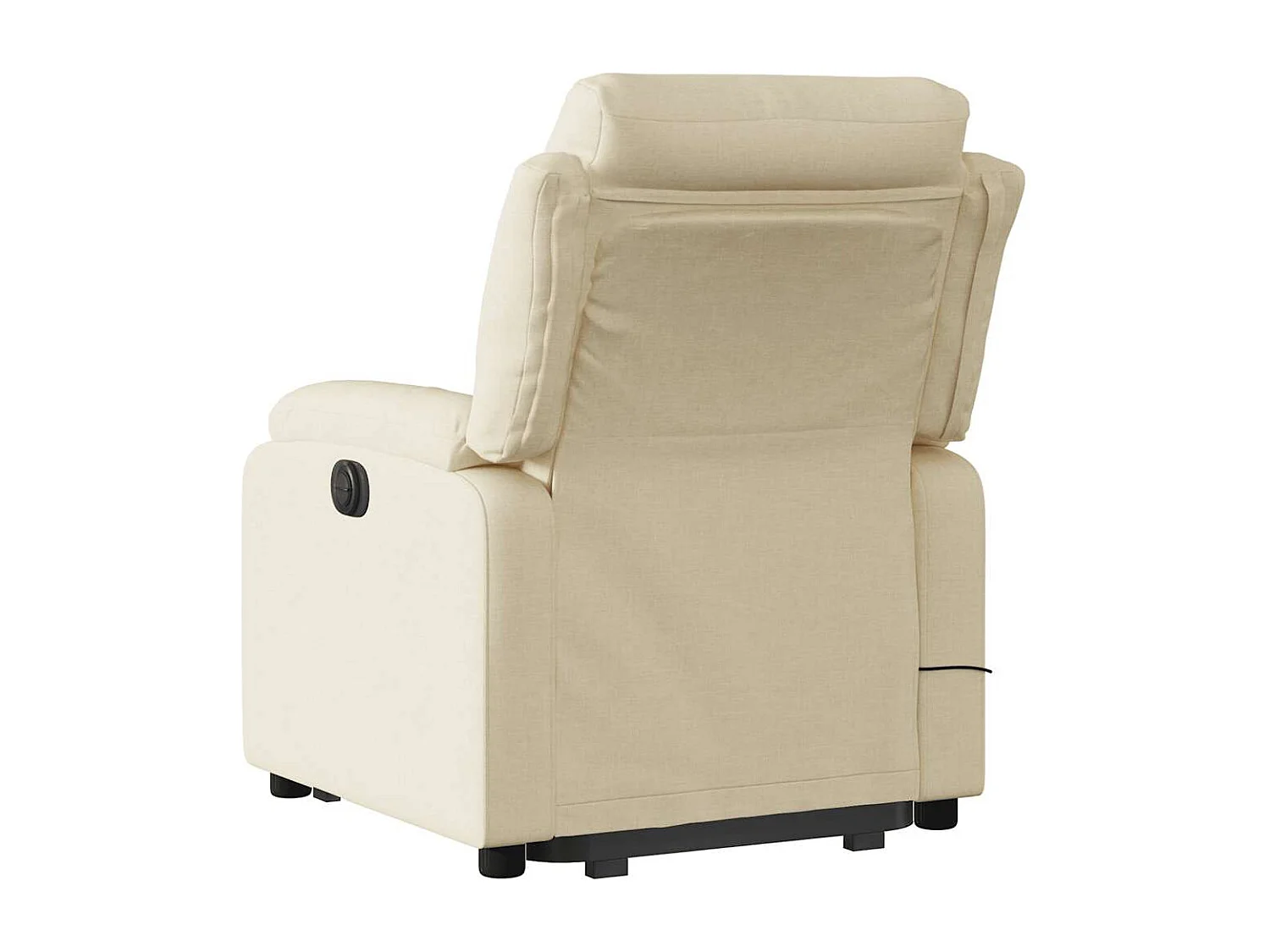 Fauteuil inclinable-Chaise de relax-Fauteuil de Massage Crème Tissu SHL2100