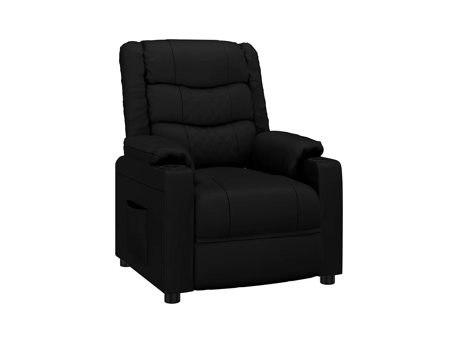 Relaxstoel | Fauteuil | Bureaustoel verstelbaar kunstleer zwart