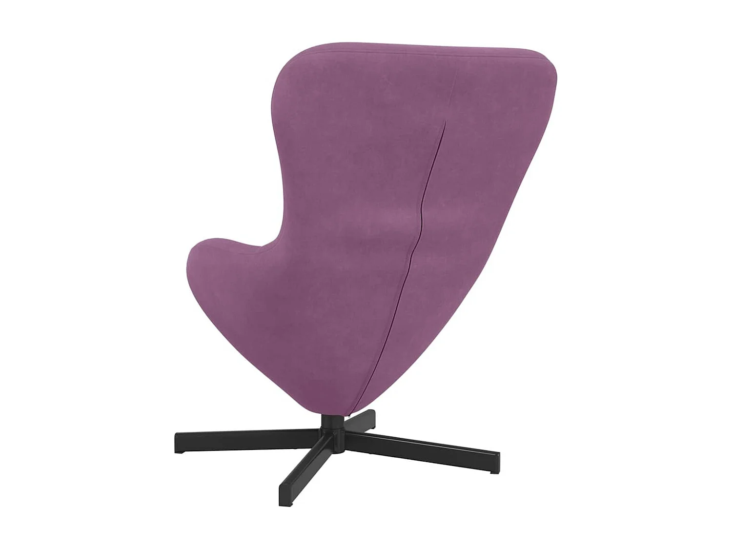 Chaise de Salon-Fauteuil œuf Violet Velours SHL4538