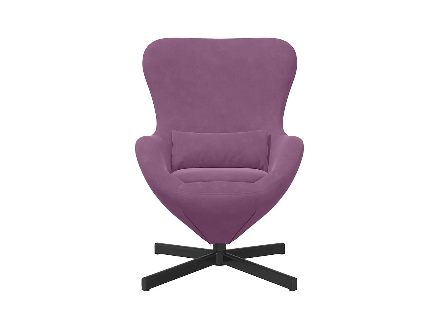 Sillón de relax | Sillón huevo Morado 63x73x90 cm Terciopelo SHL9113