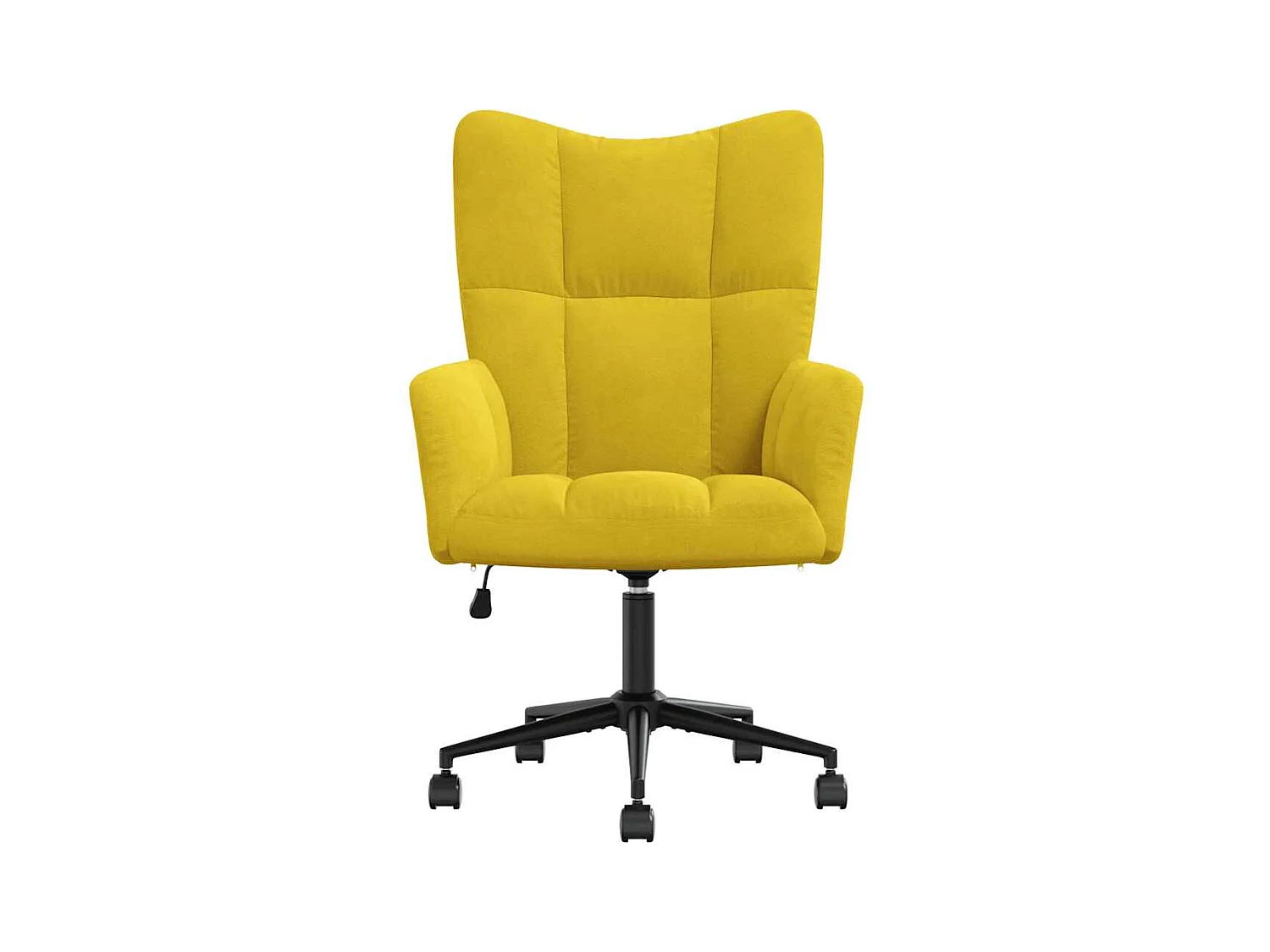 Sillón de relax | Silla de relax de terciopelo amarillo mostaza SHL8519