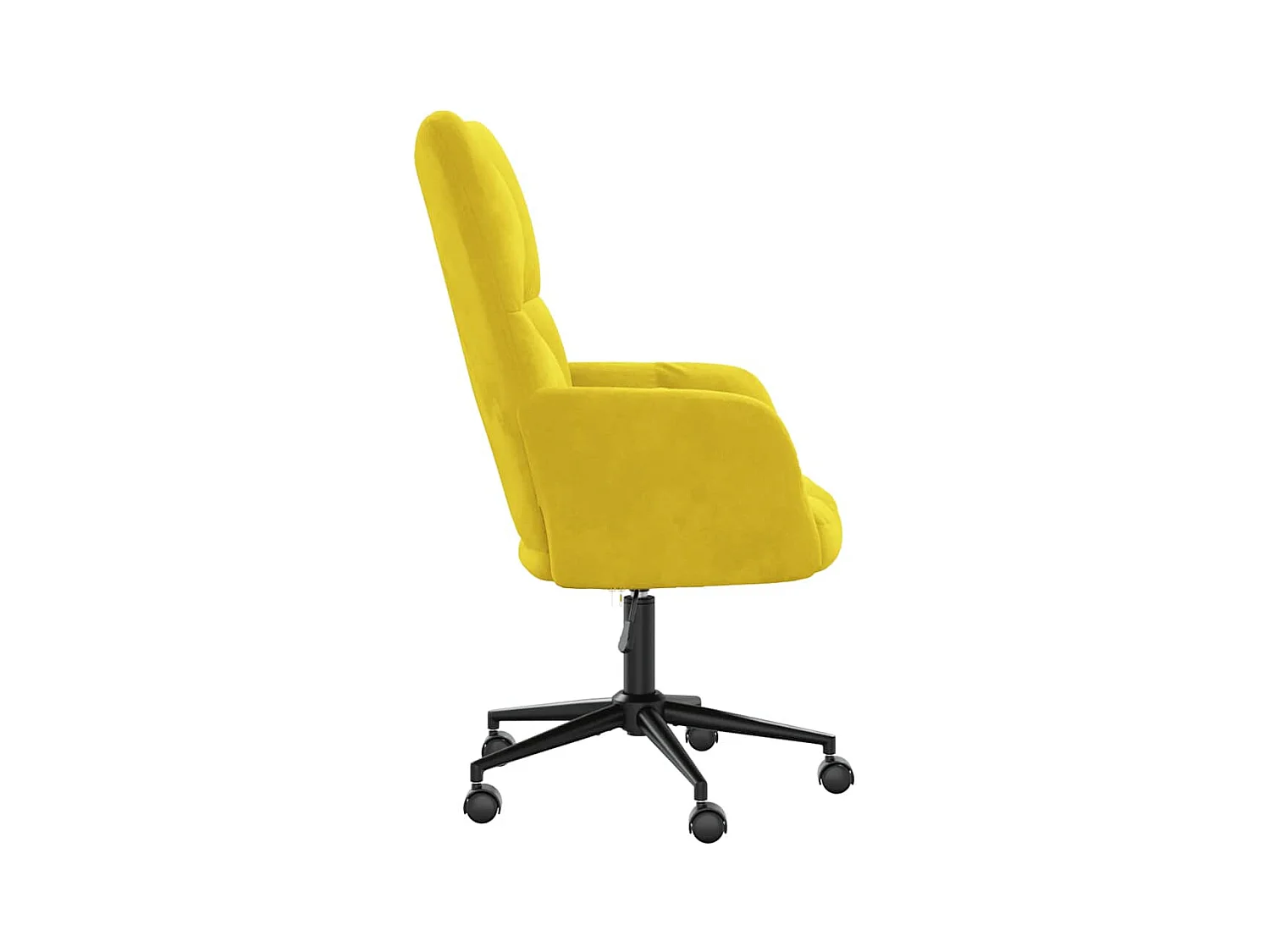 Sillón de relax | Silla de relax de terciopelo amarillo mostaza SHL8519