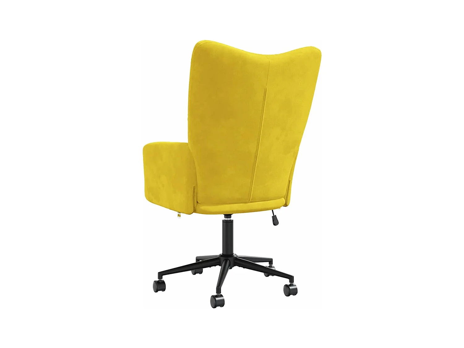 Sillón de relax | Silla de relax de terciopelo amarillo mostaza SHL8519