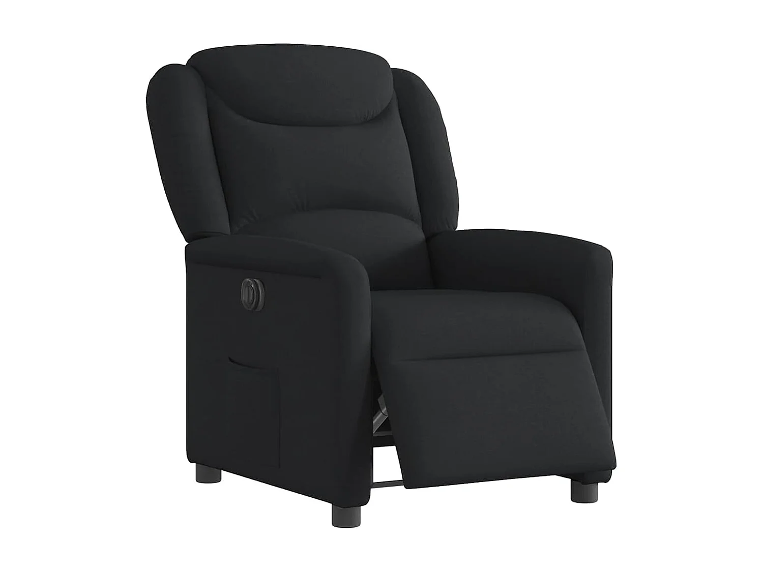 Relaxsessel Elektrisch | Lounge Sessel indoor Schwarz Stoff SHL21752