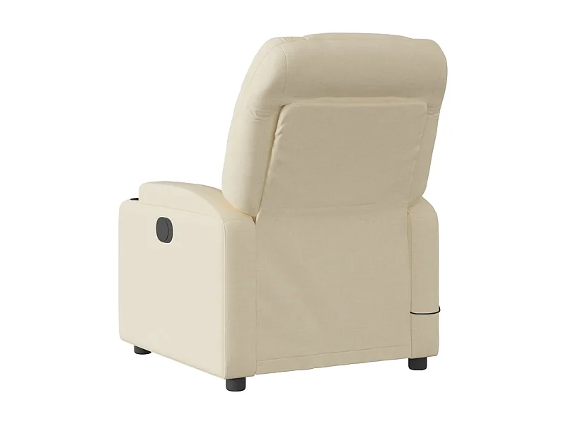 Fauteuil inclinable-Chaise de relax-Fauteuil de Massage crème tissu SHL2181
