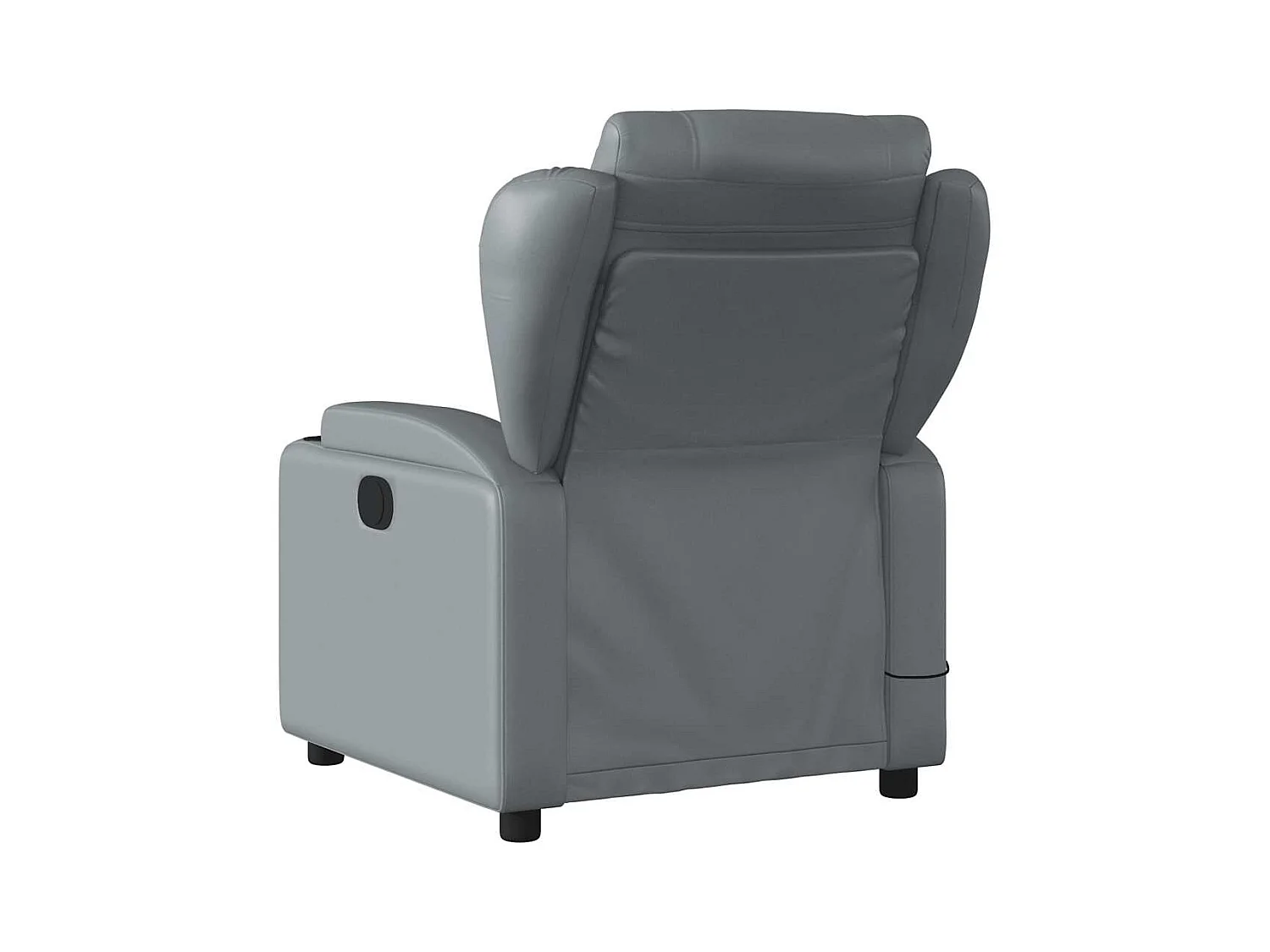 Fauteuil inclinable-Chaise de relax-Fauteuil de Massage gris similicuir SHL3860