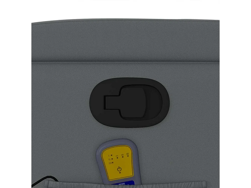 Fauteuil inclinable-Chaise de relax-Fauteuil de Massage gris similicuir SHL3860