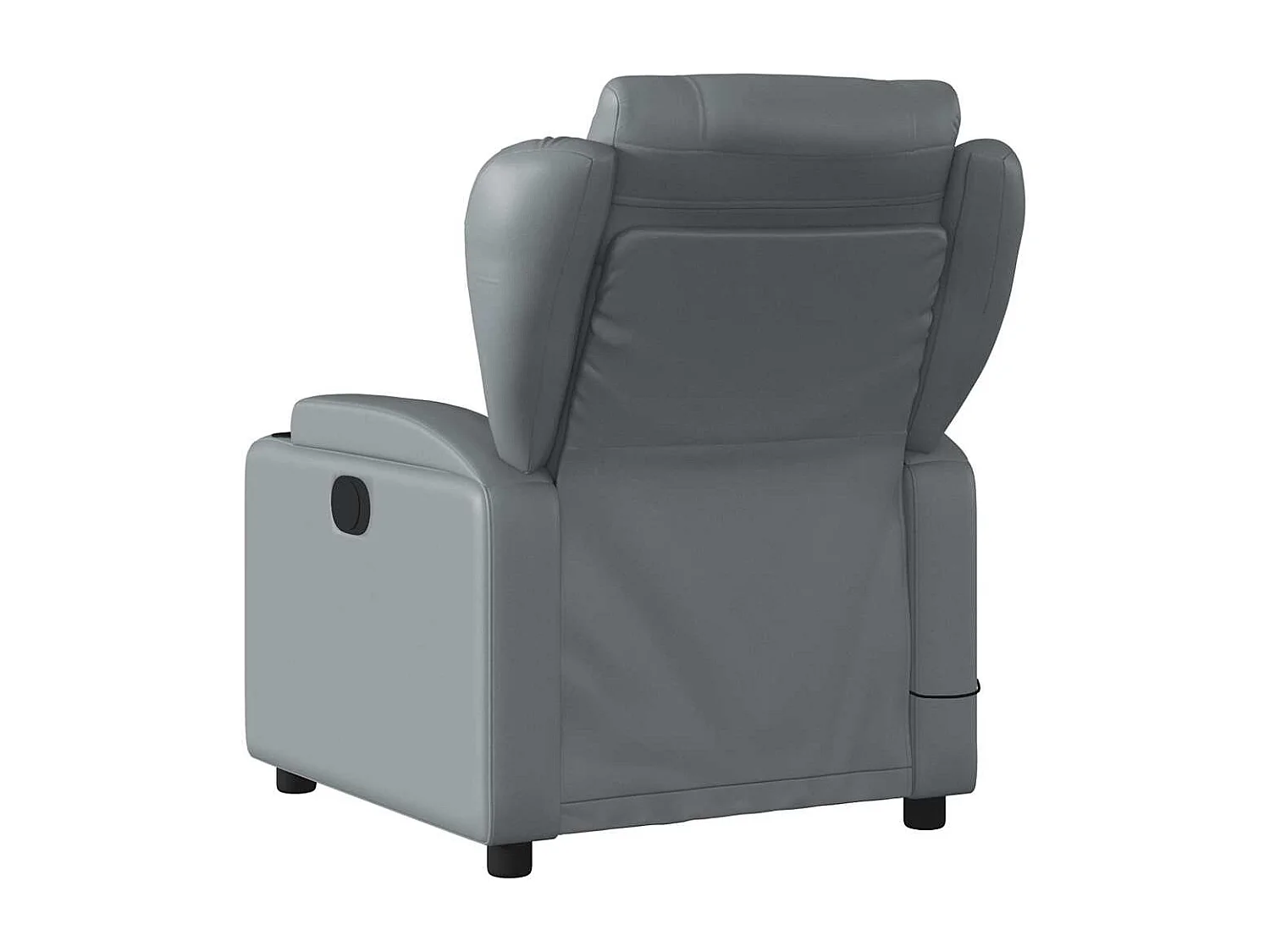 Fauteuil inclinable-Chaise de relax-Fauteuil de Massage gris similicuir SHL3860