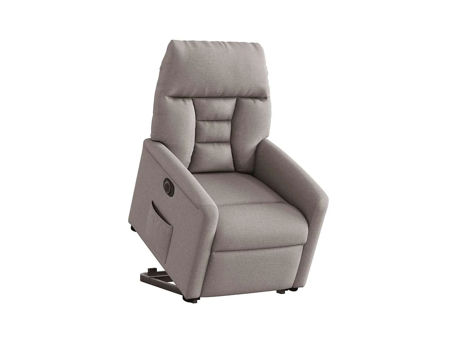 Silla de relax | Sillón eléctrico reclinable elevable de tela gris taupe SHL2758