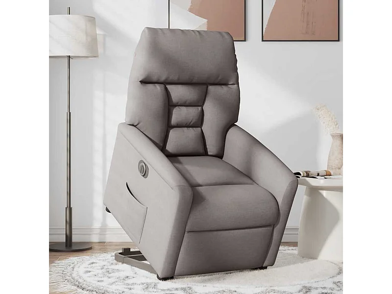 Fauteuil inclinable électrique-Chaise de relax-Fauteuil TV taupe tissu SHL5210