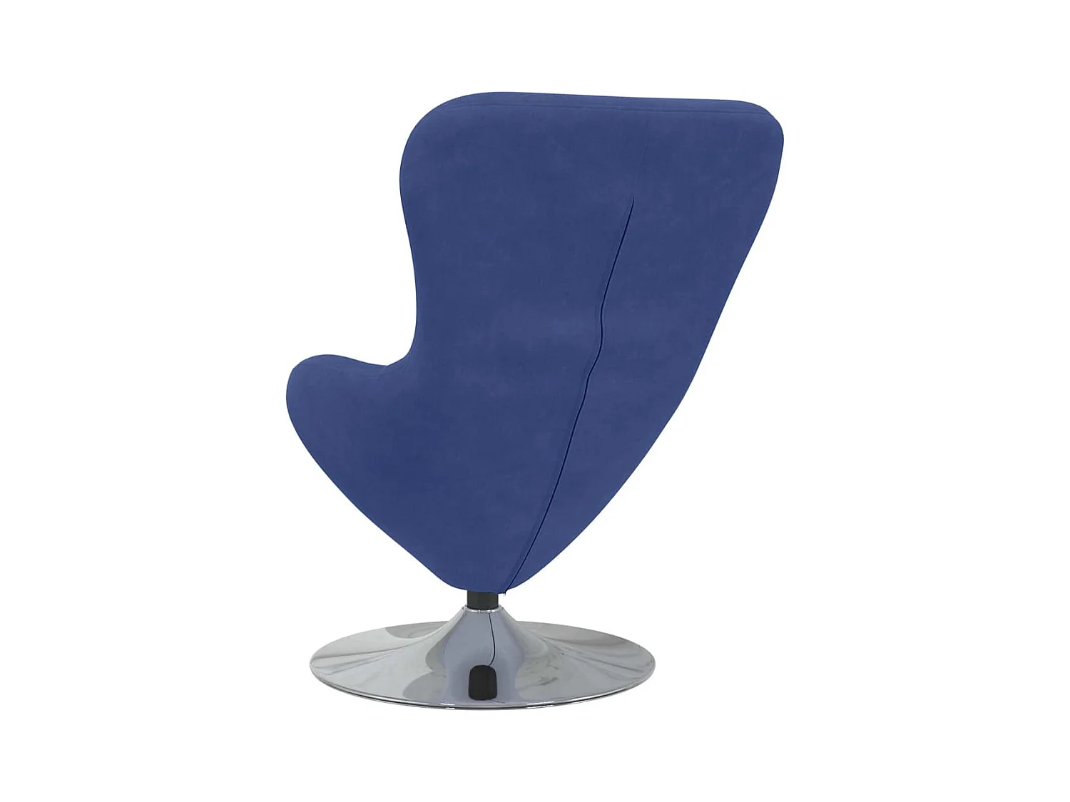 Sillón de relax | Sillón huevo Azul Policía 63x73x90 cm Terciopelo SHL4506