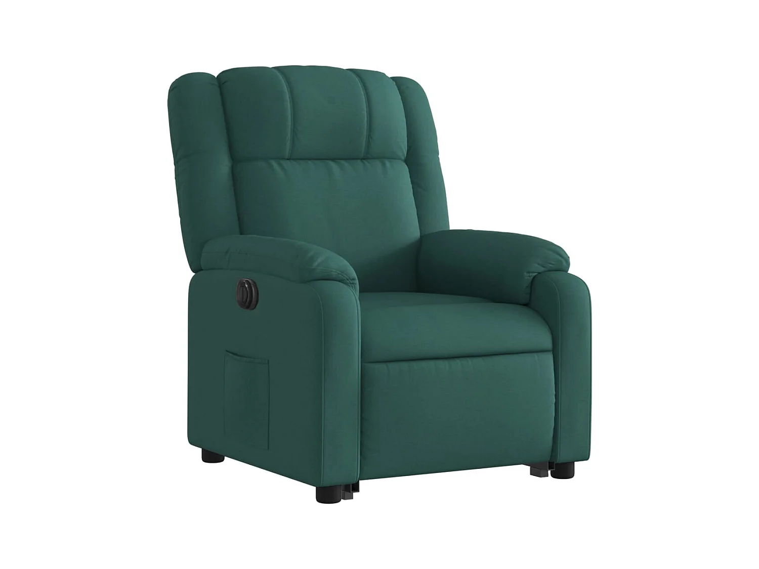Fauteuil inclinable électrique-Chaise de relax-Fauteuil salon vert foncé tissu SHL3388
