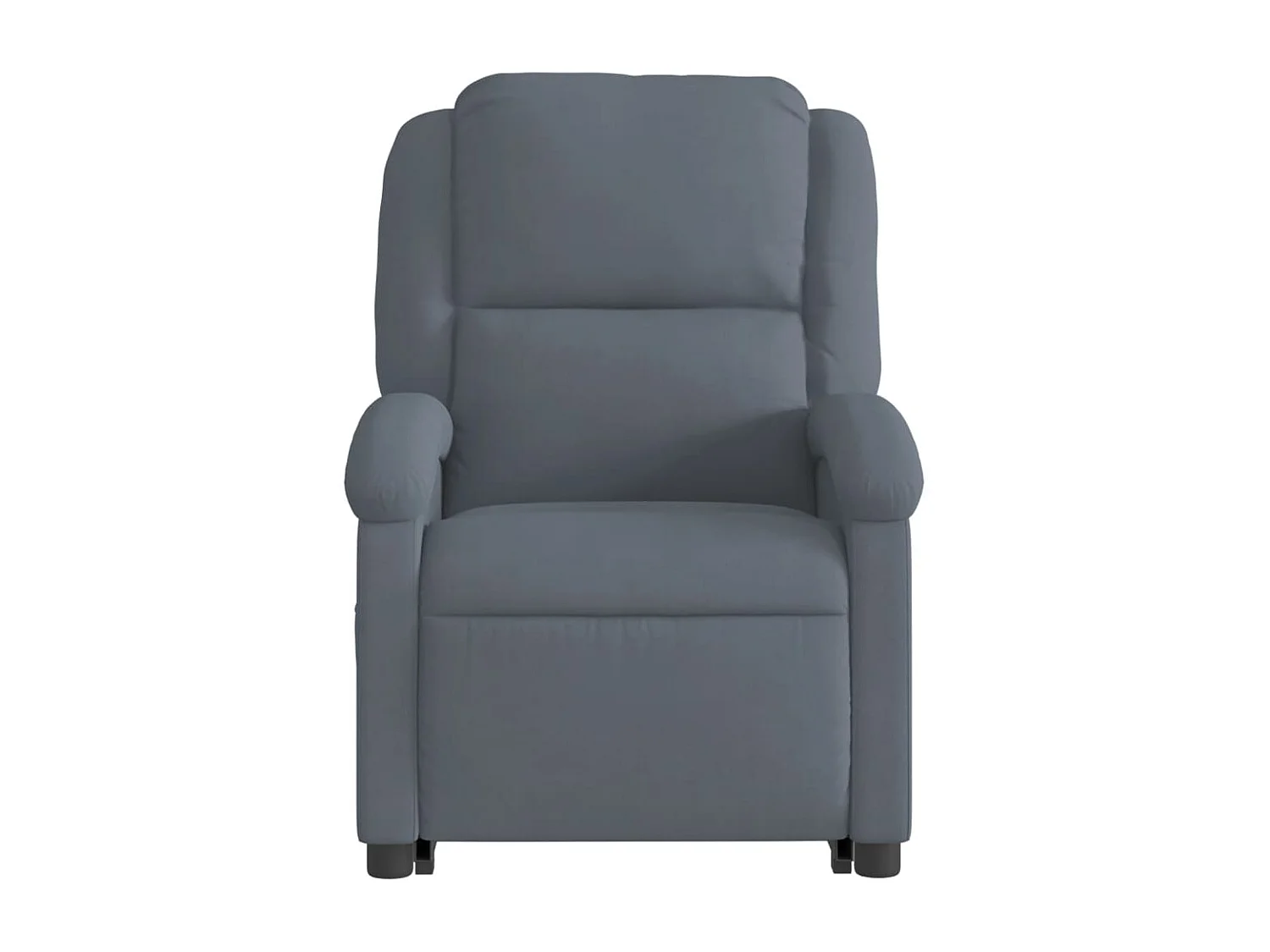Sillón de relax | Sillón reclinable de masaje elevable terciopelo gris oscuro SHL3083
