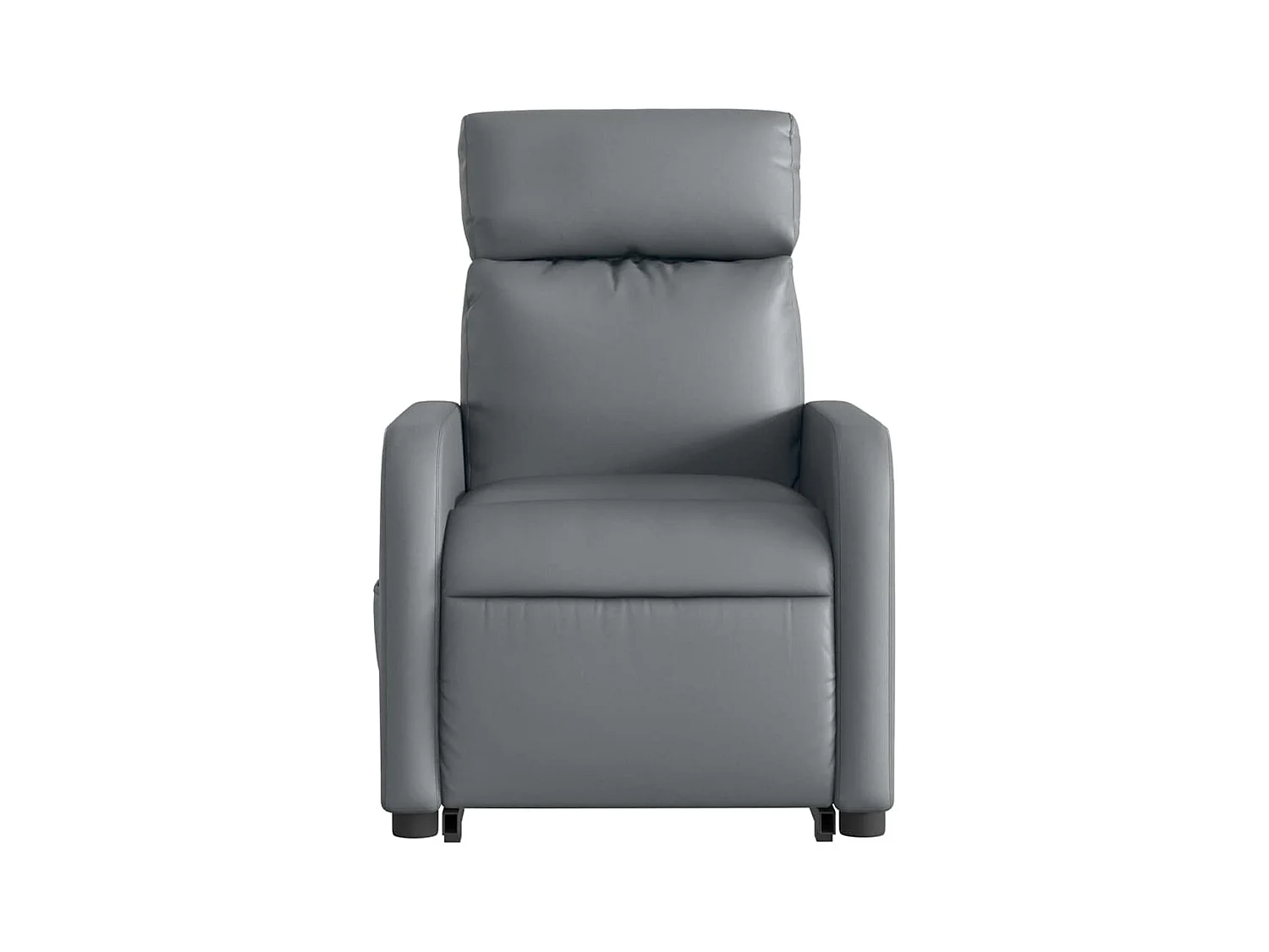 Fauteuil inclinable-Chaise de relax-Fauteuil TV Gris Similicuir SHL1971
