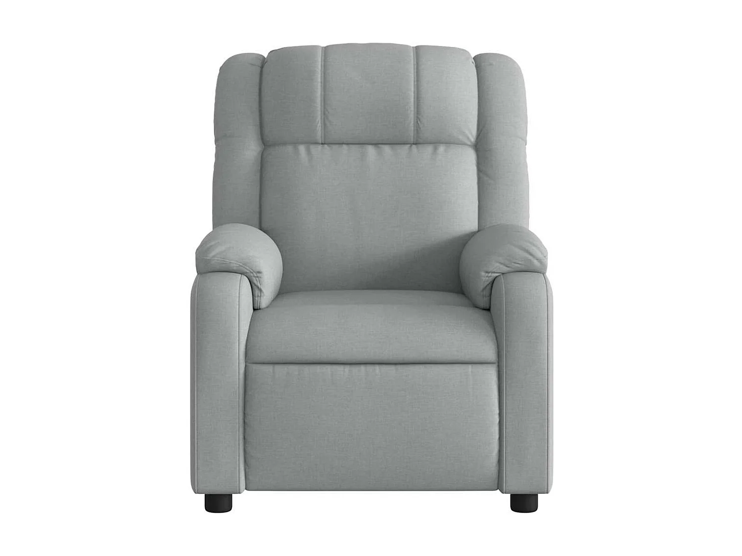 Fauteuil inclinable-Chaise de relax-Fauteuil de Massage gris clair tissu SHL2368