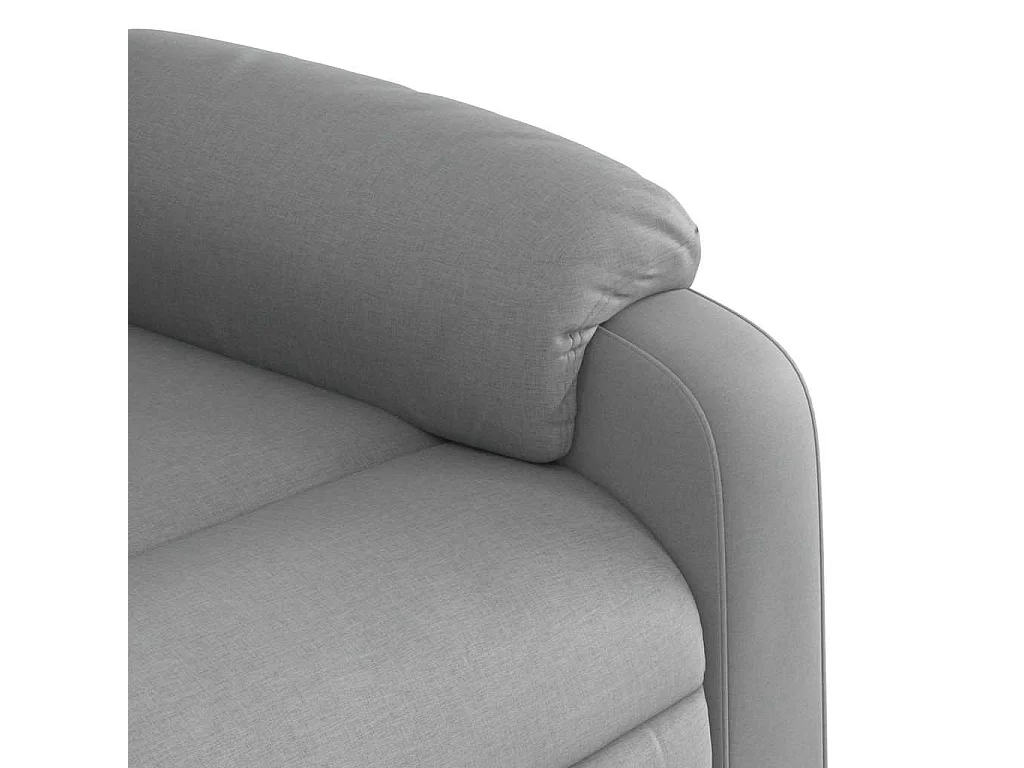 Fauteuil inclinable-Chaise de relax-Fauteuil de Massage gris clair tissu SHL2368