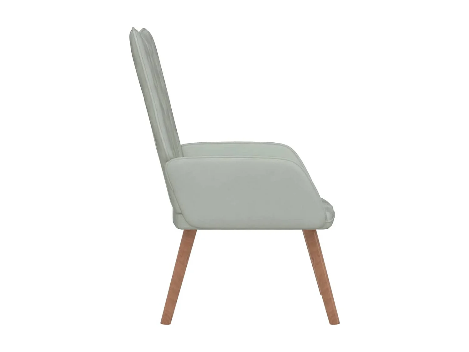 Sillón de relax | Silla de relax de terciopelo gris claro SHL8524