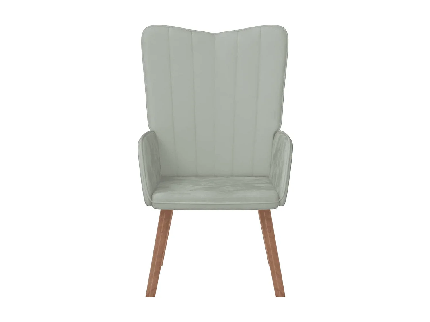 Fauteuil de relaxation-Chaise de bureau Gris clair Velours SHL5268