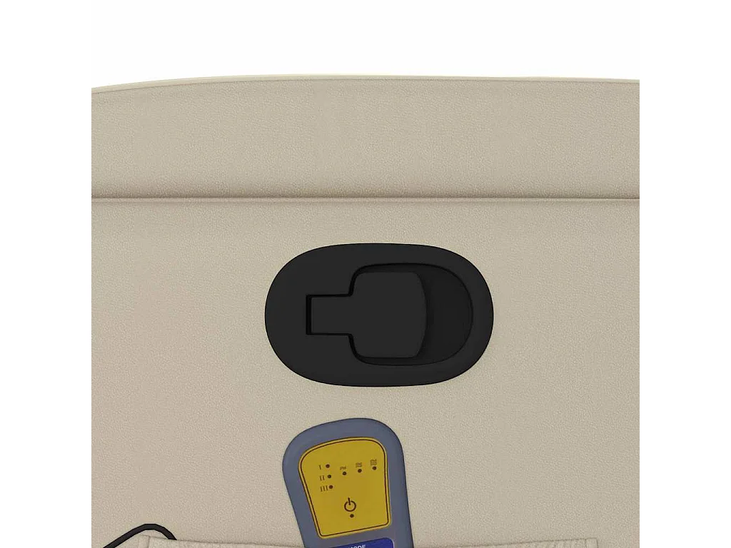 Relaxsessel | Massagesessel mit Relaxfunktion, Kunstleder, Creme SHL55993