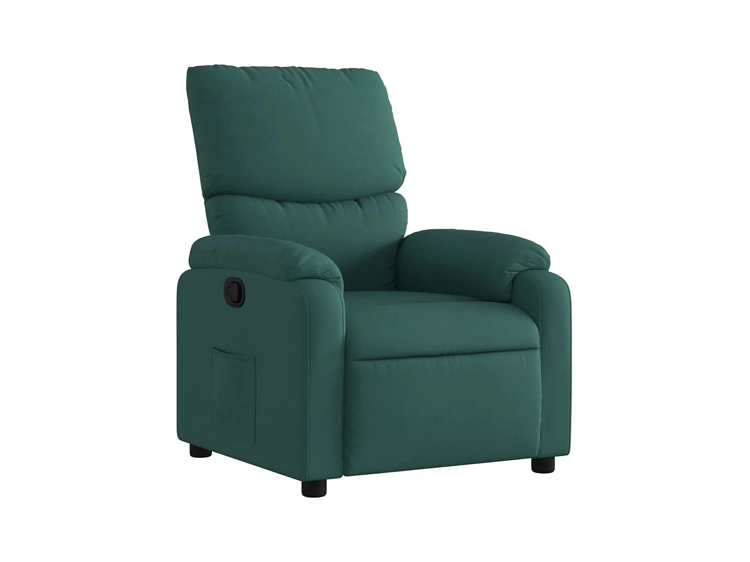 Sillón de relax | Silla | Sillón reclinable de tela verde oscuro SHL6521
