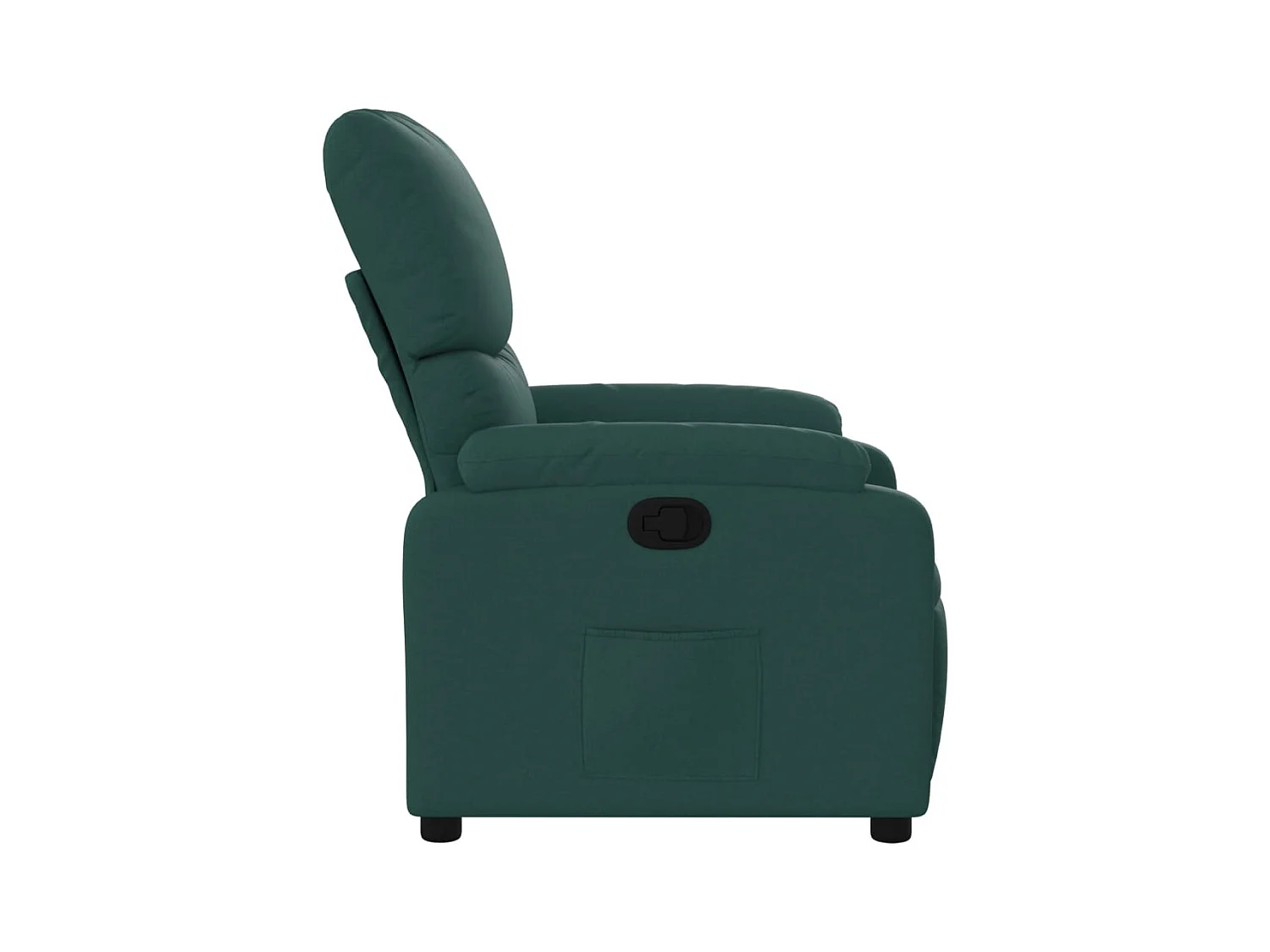 Sillón de relax | Silla | Sillón reclinable de tela verde oscuro SHL6521