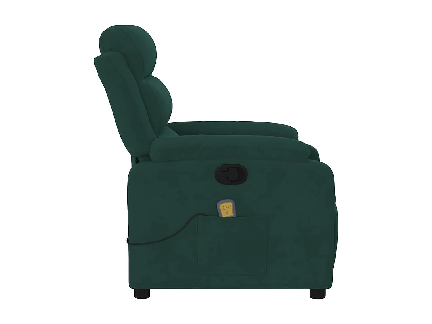 Sillón de salón | Silla | Sillón de masaje reclinable de terciopelo verde oscuro SHL3490