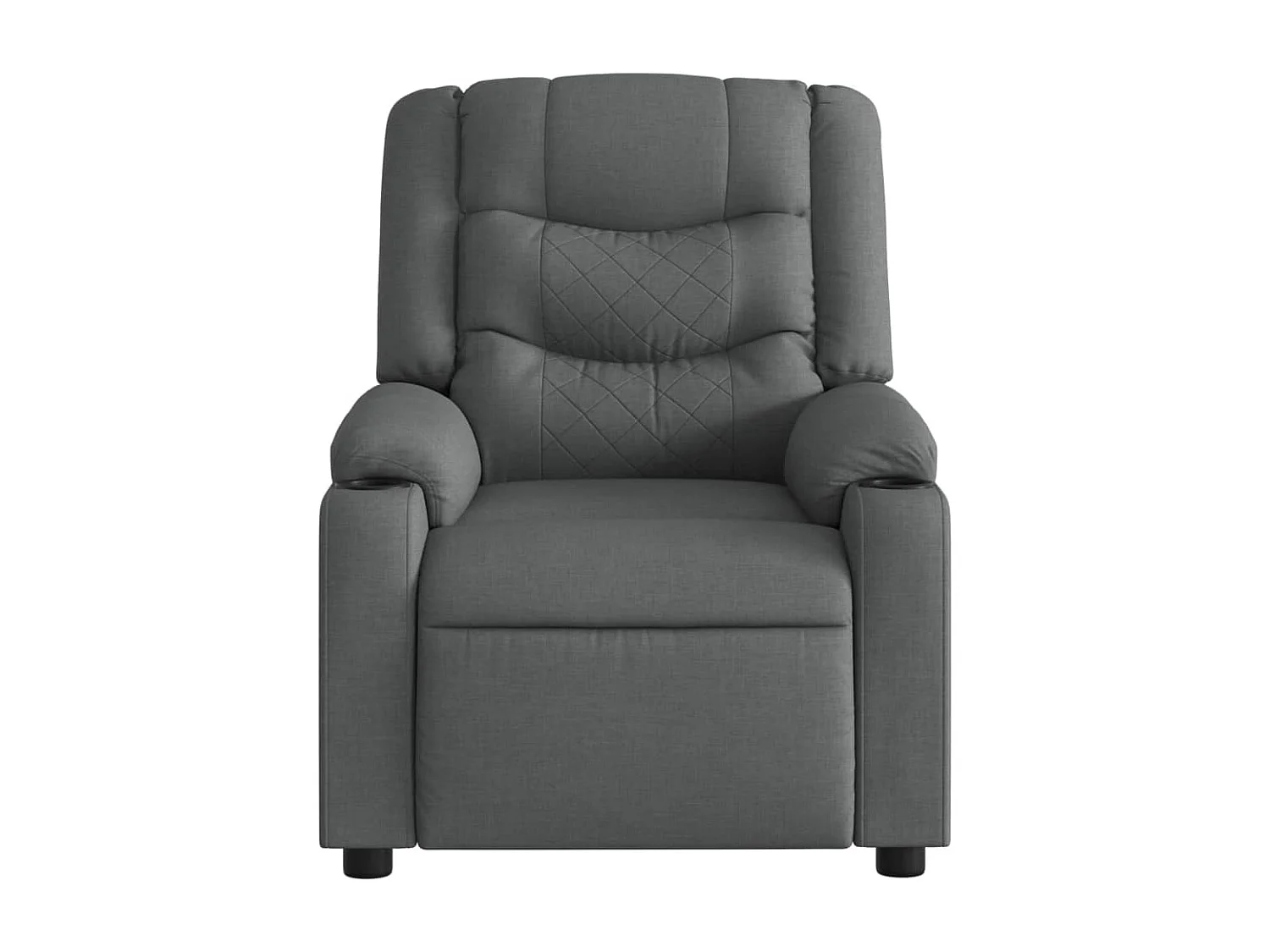Sillón de relax | Sillón reclinable de masaje eléctrico tela gris oscuro SHL7885