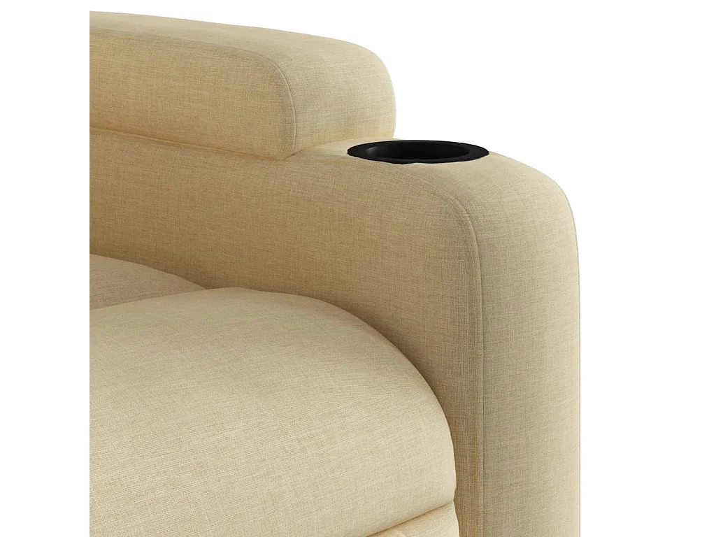 Sillón de relax | Sillón reclinable de tela crema SHL6680
