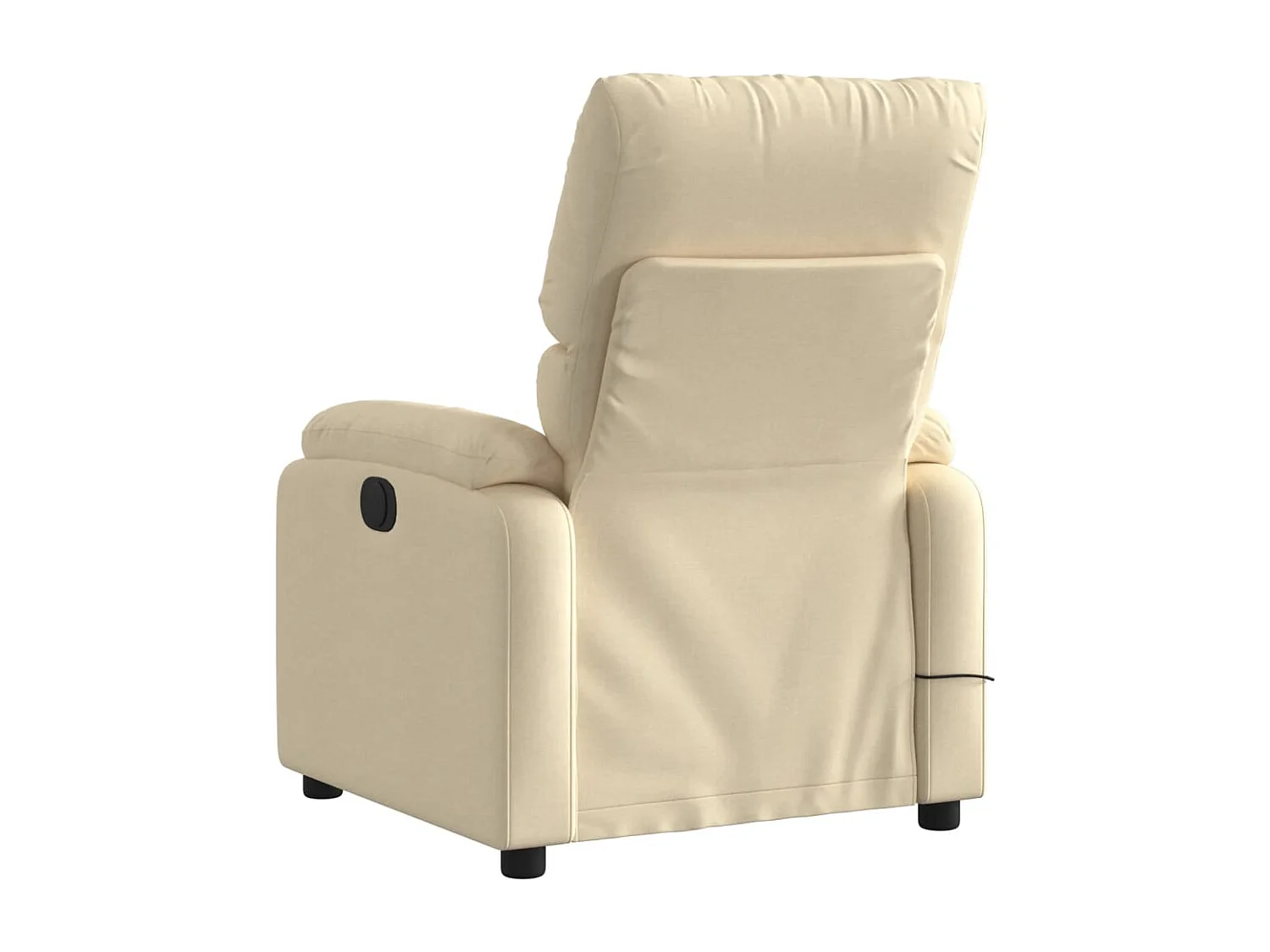 Fauteuil inclinable-Chaise de relax-Fauteuil de Massage crème tissu SHL1358