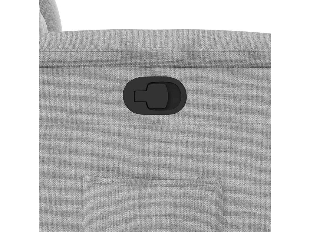 Poltrona | Cadeira Relax | Cadeira reclinável tecido cinzento nuvem SHL17884