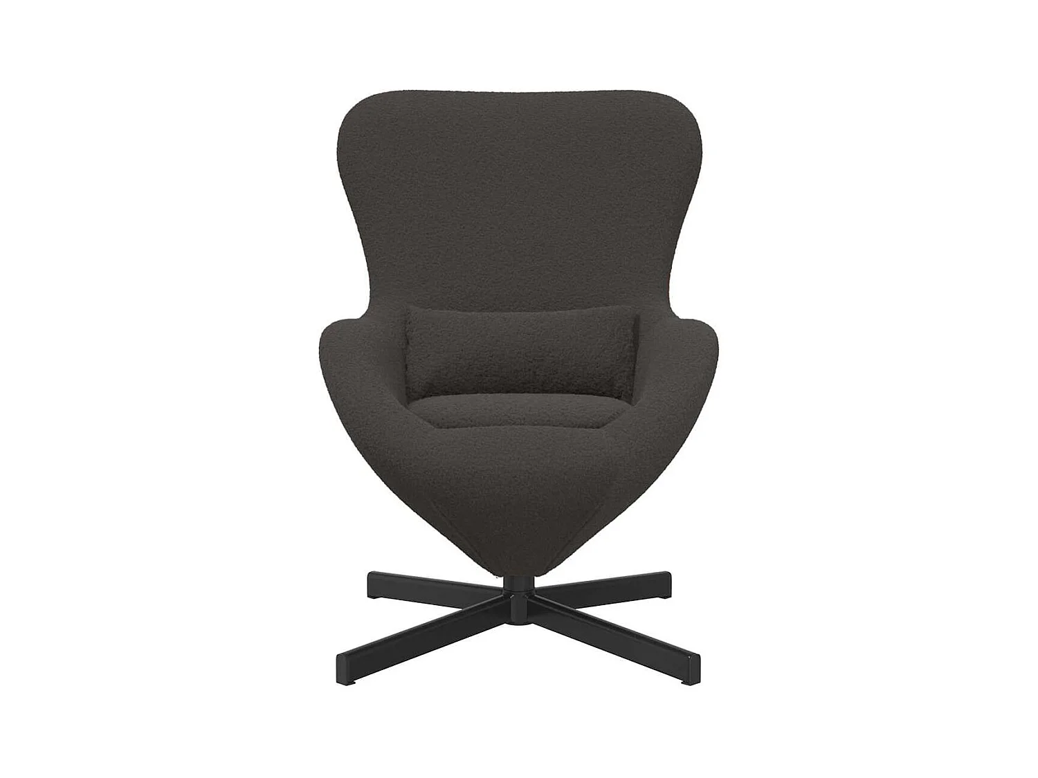 Sillón de relax | Sillón huevo Gris oscuro 63x73x90 cm SHL2332