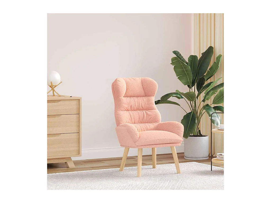 Sillón de relax | Silla Relax | Sillón de salón Rosa 69x74x93 cm tela SHL5720