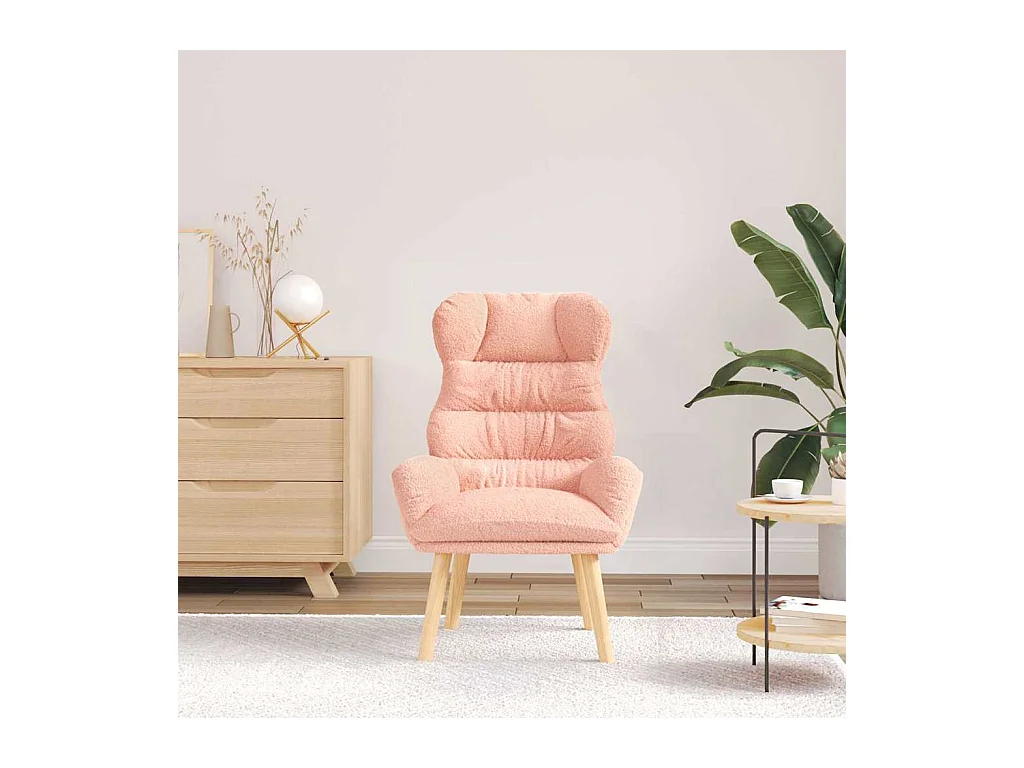 Sillón de relax | Silla Relax | Sillón de salón Rosa 69x74x93 cm tela SHL5720