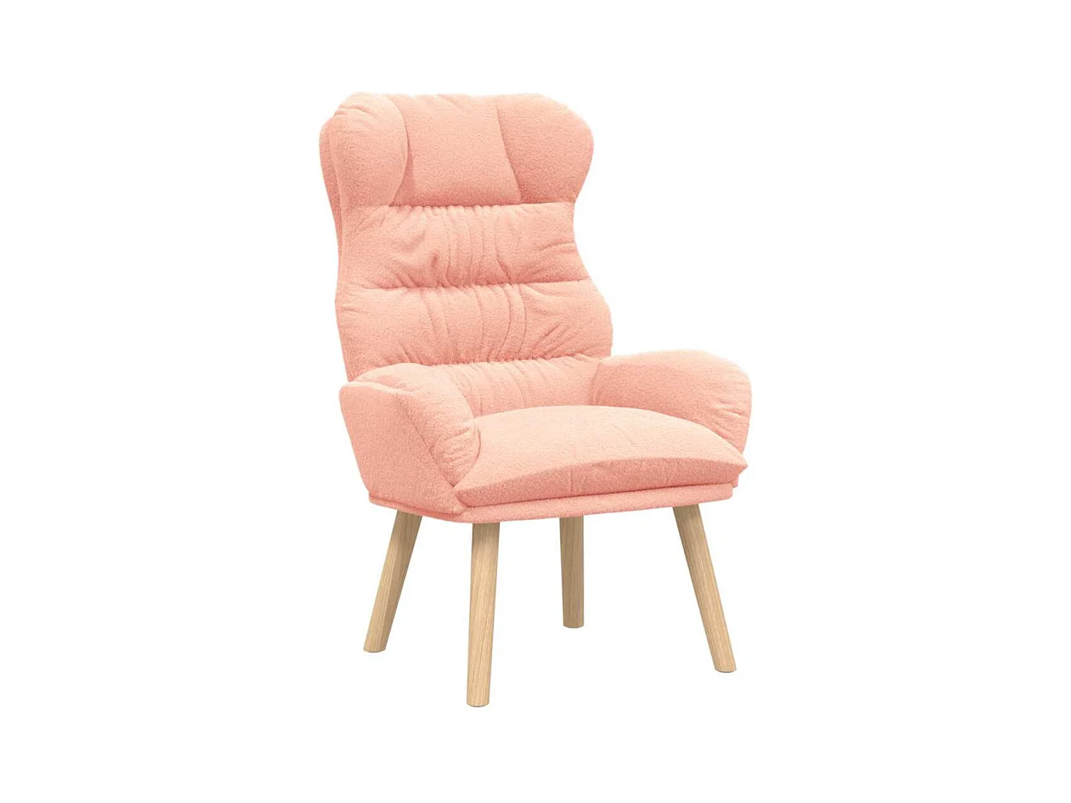 Fauteuil Salon-Chaise de relax Rose 69x74x93 cm tissu SHL2970