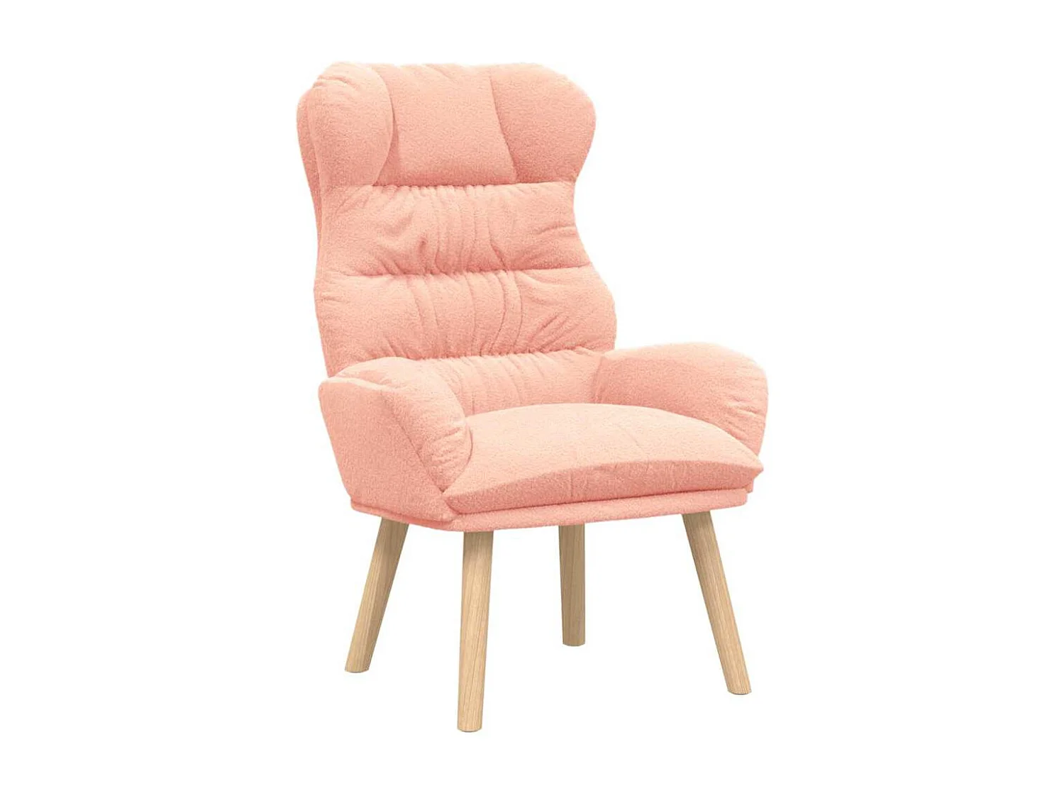 Fauteuil Salon-Chaise de relax Rose 69x74x93 cm tissu SHL2970