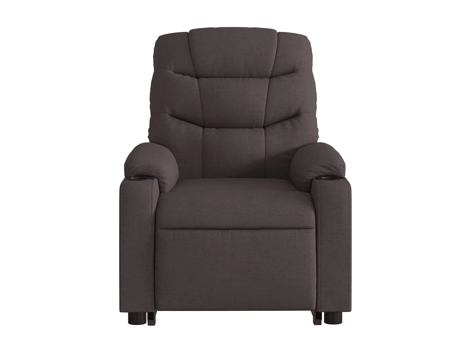 Silla de relax | Sillón eléctrico reclinable elevable de tela marrón oscuro SHL5144