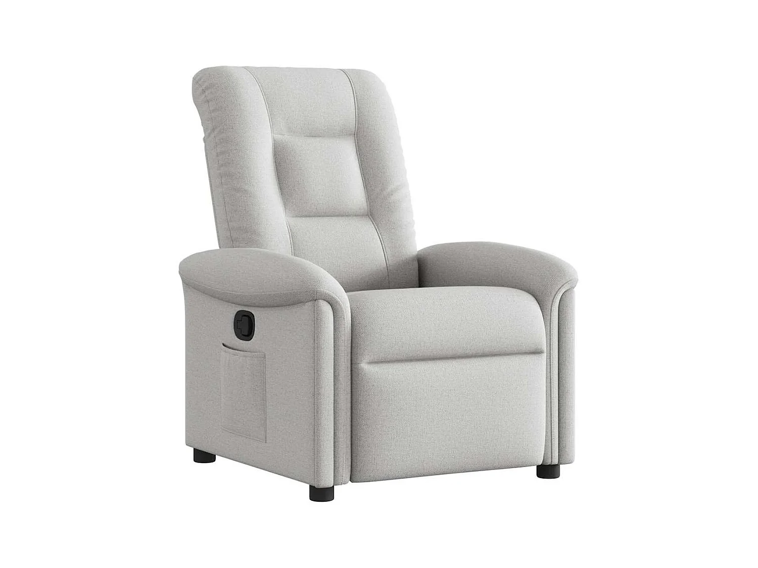 Fauteuil inclinable-Chaise de relax-Fauteuil TV gris nuage tissu SHL3989