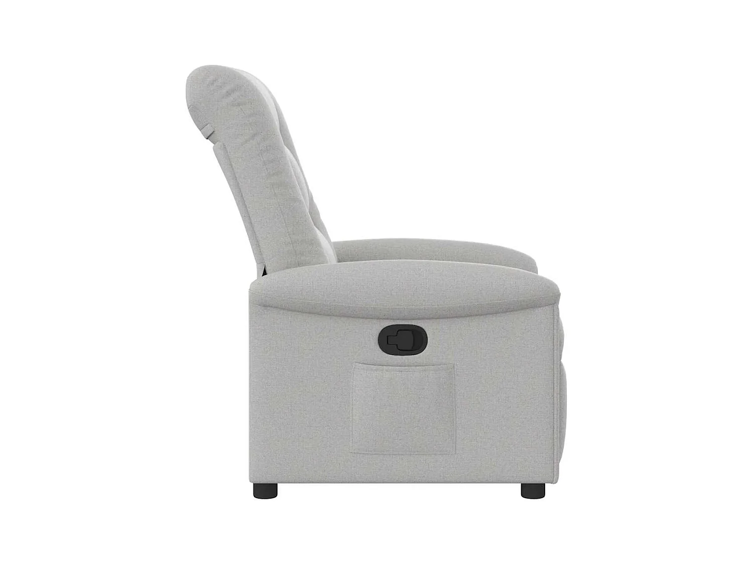 Fauteuil inclinable-Chaise de relax-Fauteuil TV gris nuage tissu SHL3989