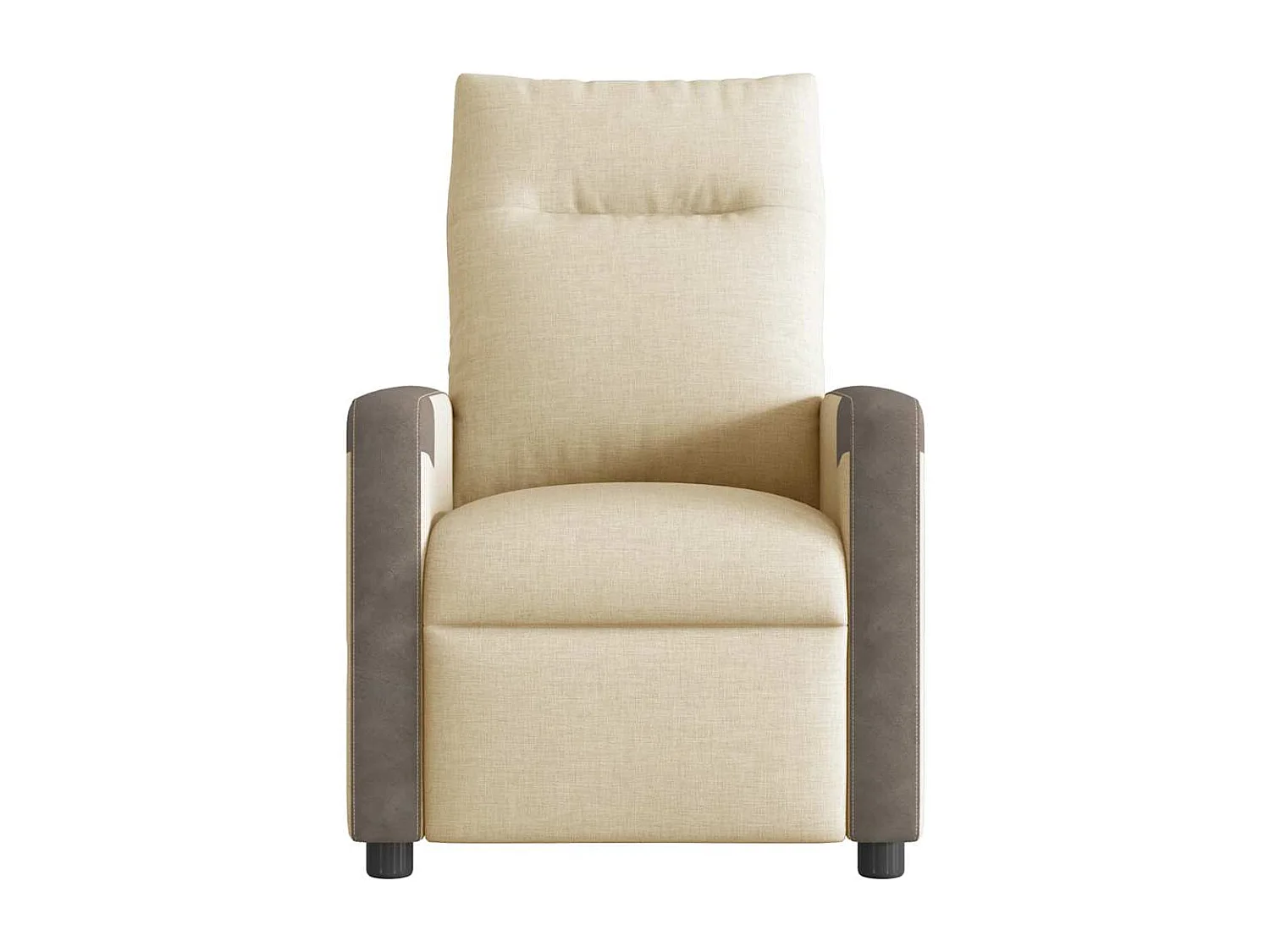 Fauteuil inclinable-Chaise de relax-Fauteuil salon Crème Tissu SHL1101