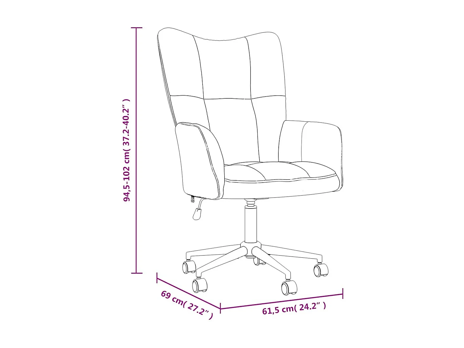 Sillón de relax | Silla de relax de terciopelo azul SHL3183
