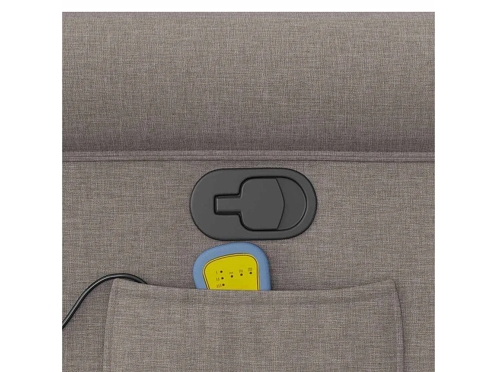 Fauteuil inclinable-Chaise de relax-Fauteuil de Massage Taupe Tissu SHL5093