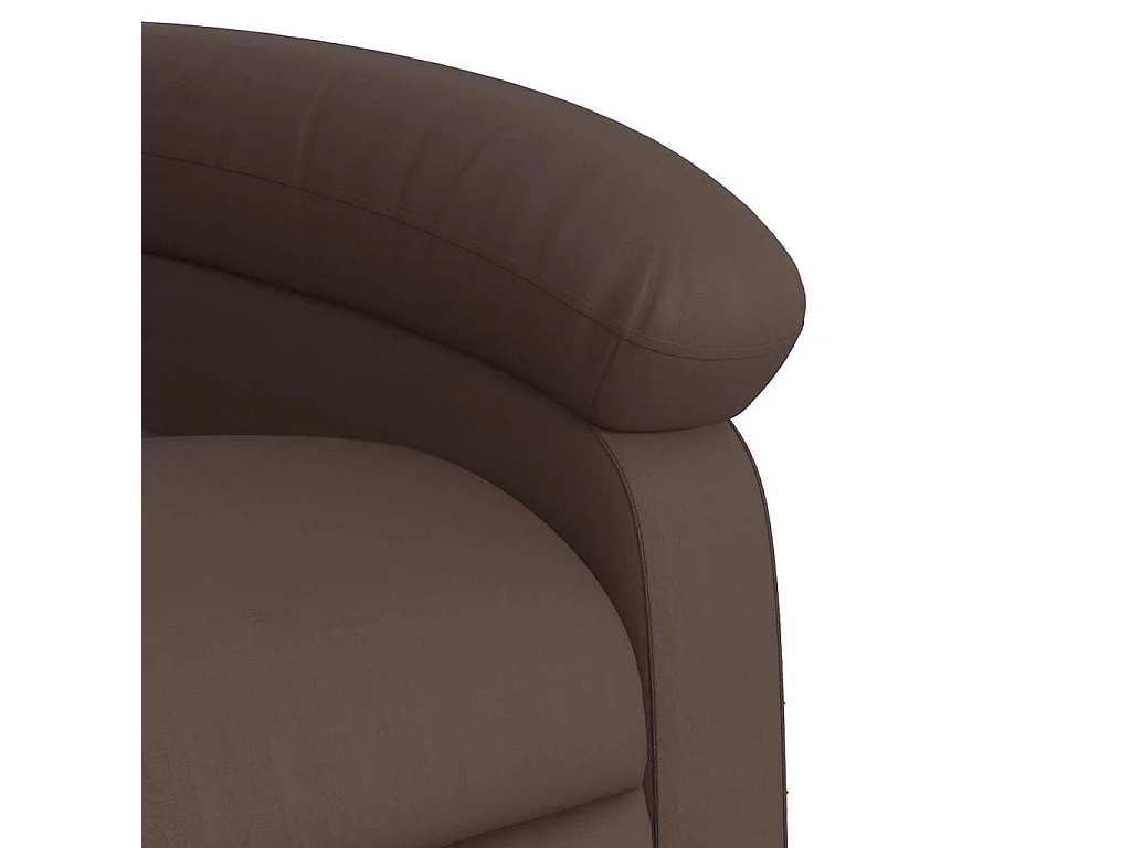 Sillón de relax | Sillón reclinable de cuero sintético marrón SHL3432