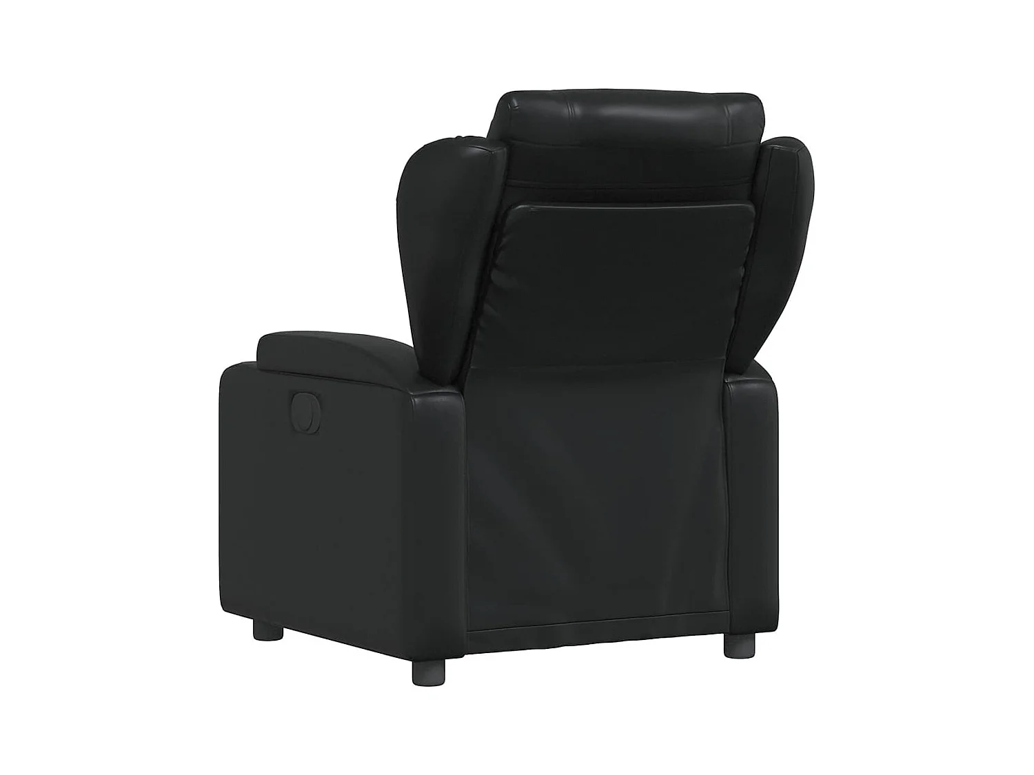 Sillón de relax | Sillón reclinable de piel sintética negra SHL6782