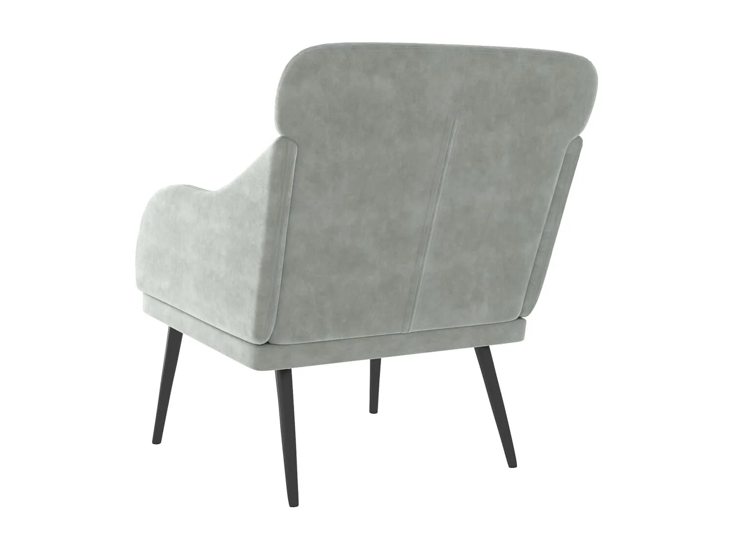 Relaxsessel indoor | Sessel Wohnzimmer & Schlafzimmer Hellgrau 63x76x80 cm Samt SHL35013