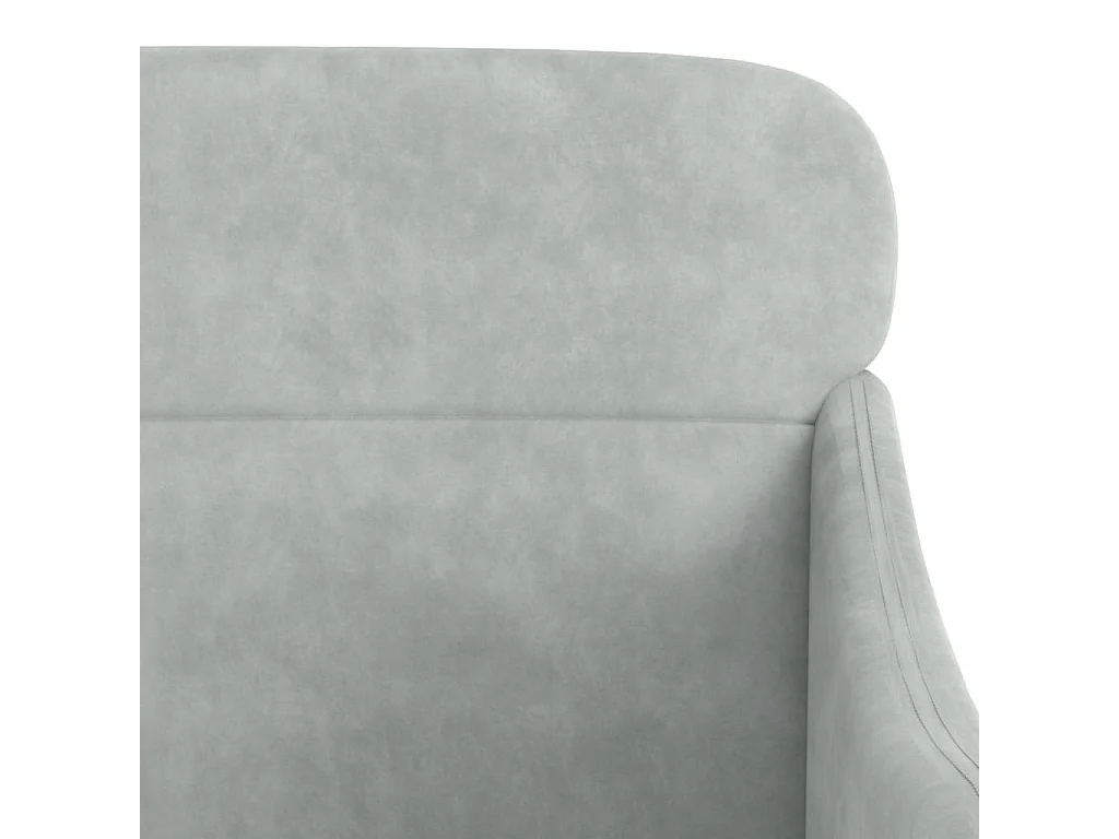 Relaxsessel indoor | Sessel Wohnzimmer & Schlafzimmer Hellgrau 63x76x80 cm Samt SHL35013