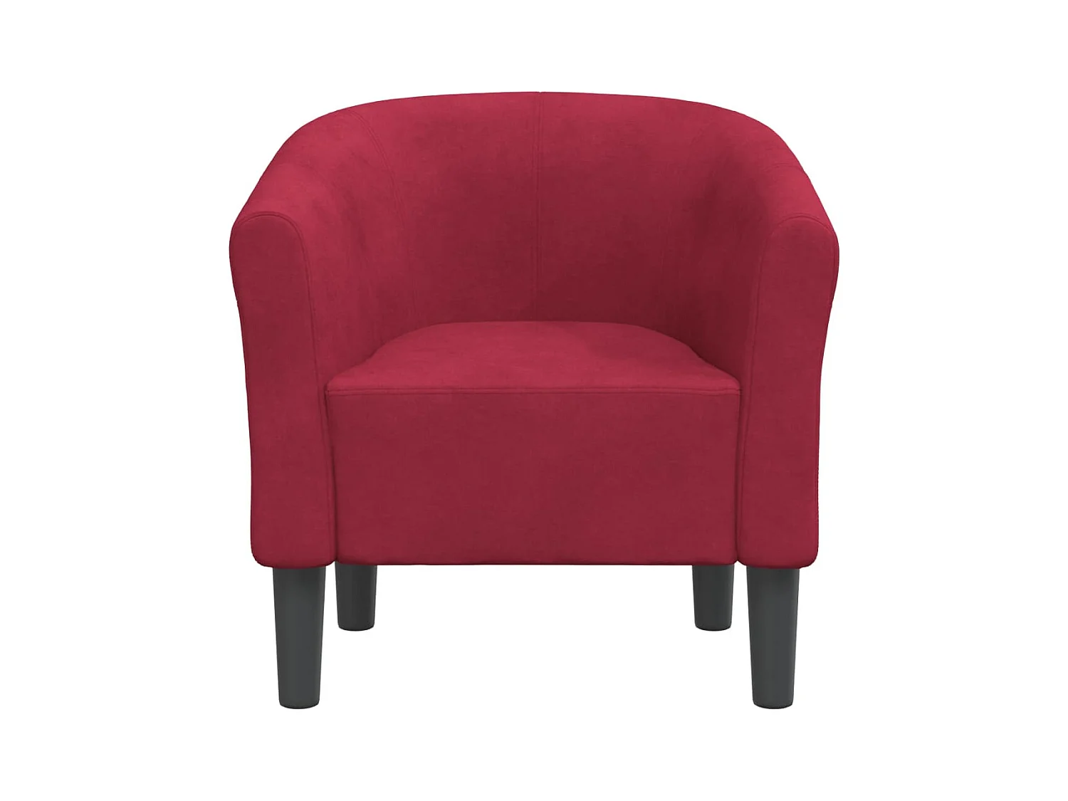 Sillón de salón | Silla de relax | Sillón de terciopelo rojo tinto SHL6764